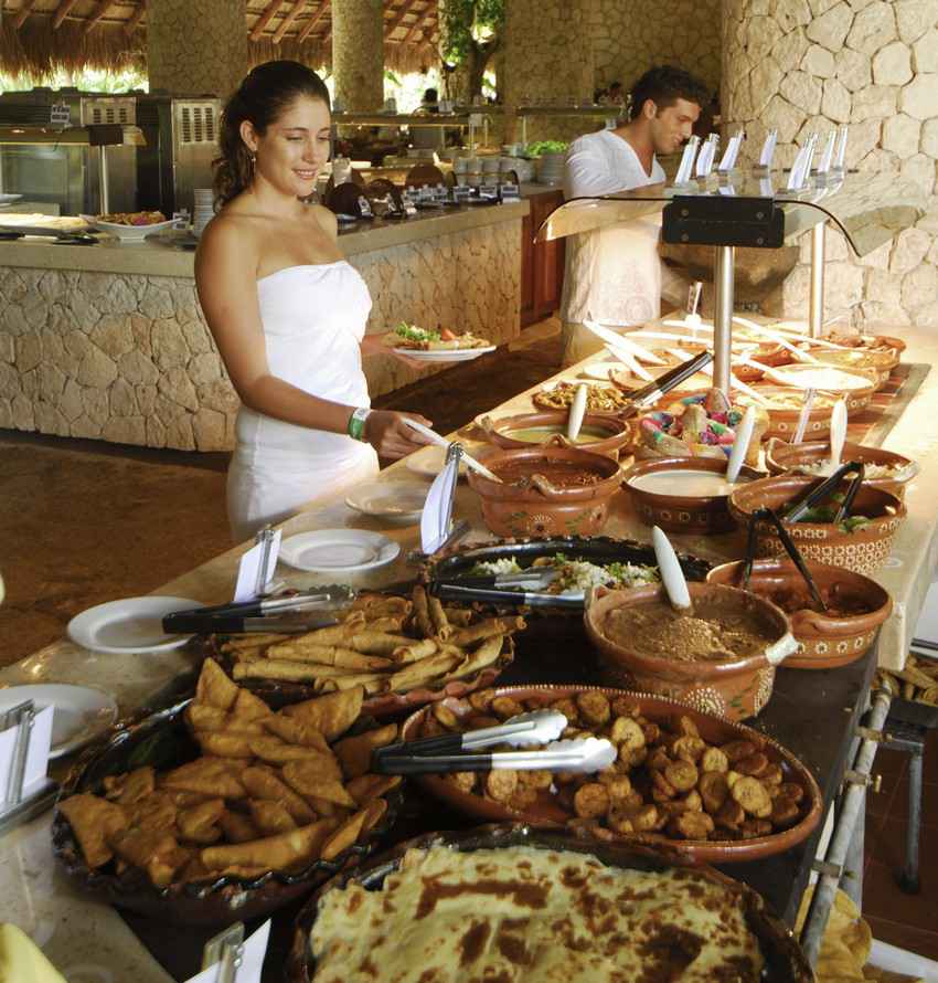 A small part of an all-inclusive buffet.
