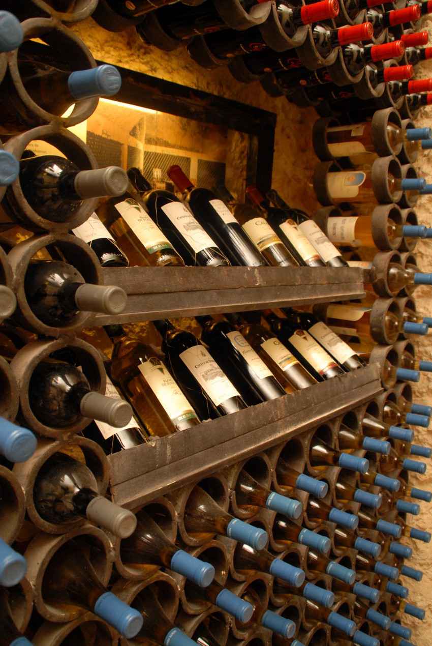 A large wine collection in the cellar at the Xcaret themepark.