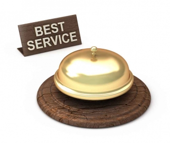 A graphic of a service bell.