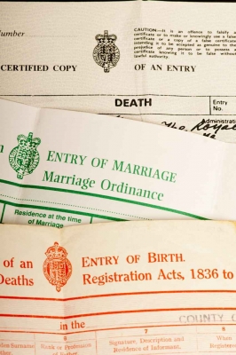 Birth certificates and marriage certificates are requirements in Mexico.