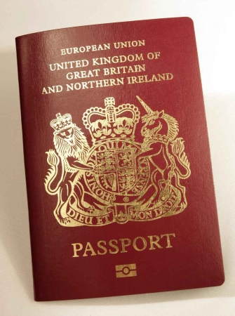 A UK passport.
