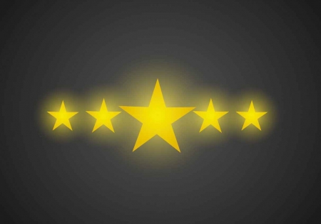 Five stars graphic.
