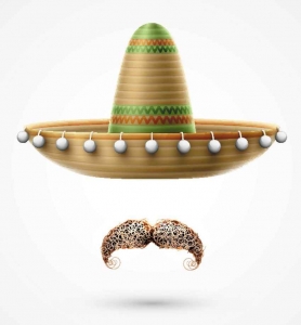 An invisible man with a sombrero and an ugly Mexican mustache.