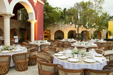 The most popular wedding area at Xcaret themepark.