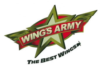 The logo for Wing's Army in Playa Del Carmen