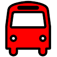 red-and-black-bus-icon