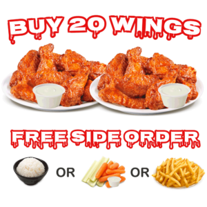 Buy 20 Wings - FREE Side Order @ Wings Army | Playa del Carmen | Quintana Roo | Mexico